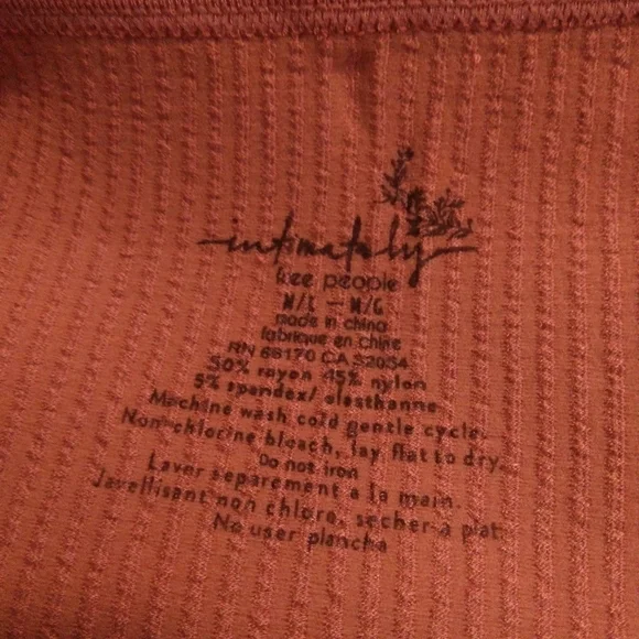 Solid Rib Brami in Terracotta - Picture 7 of 7